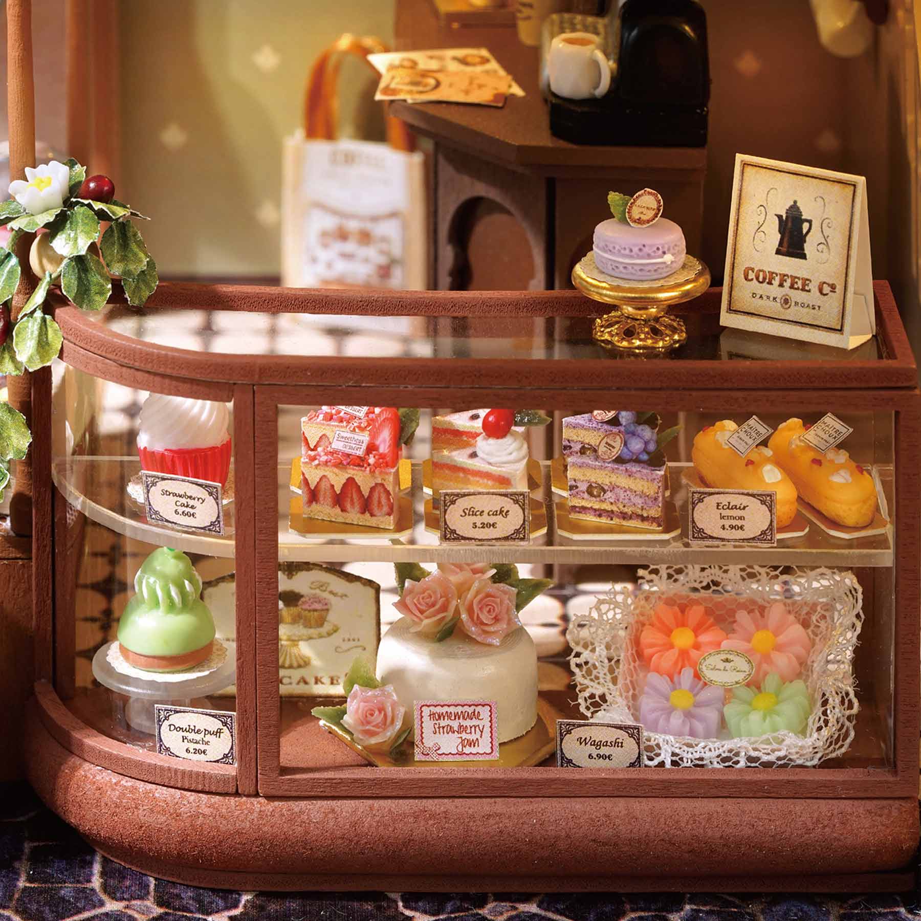 Coffee Shop DIY Miniature House Kit