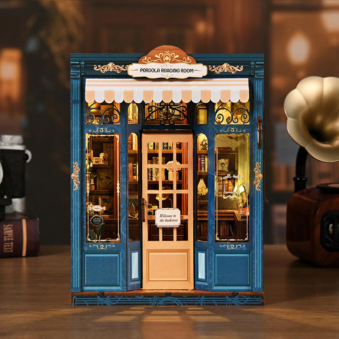 Pergola Reading Room DIY Wooden Book Nook Shelf Insert