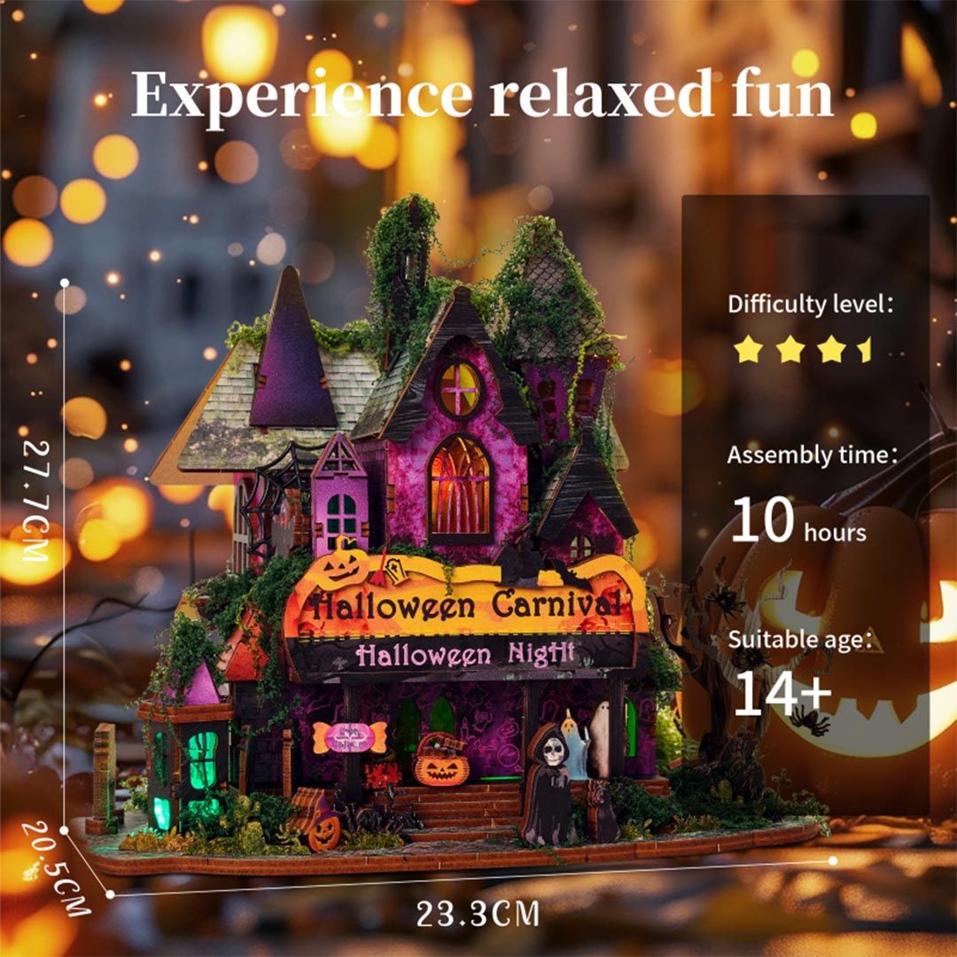 Halloween Night DIY Miniature House Kit