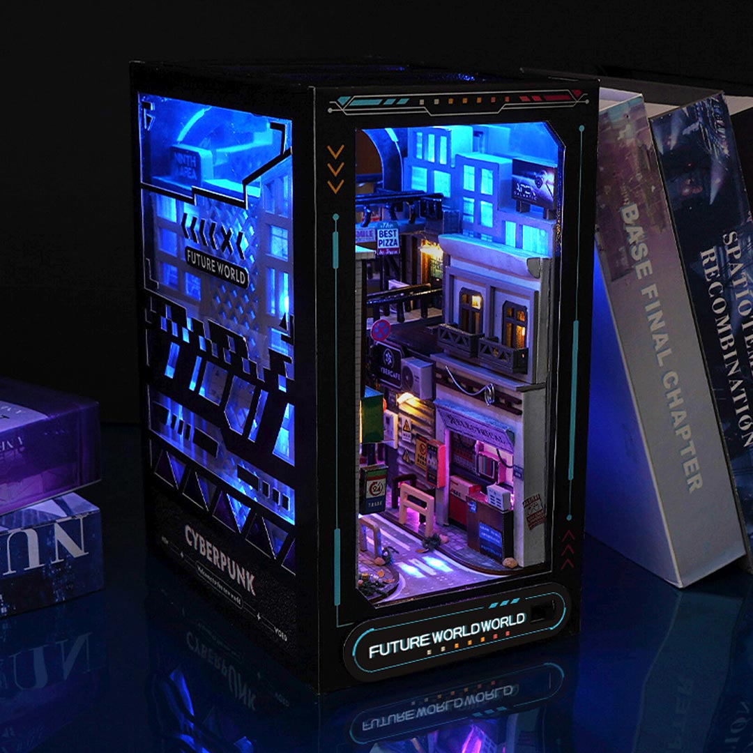 Cyberpunk World DIY Book Nook Kit
