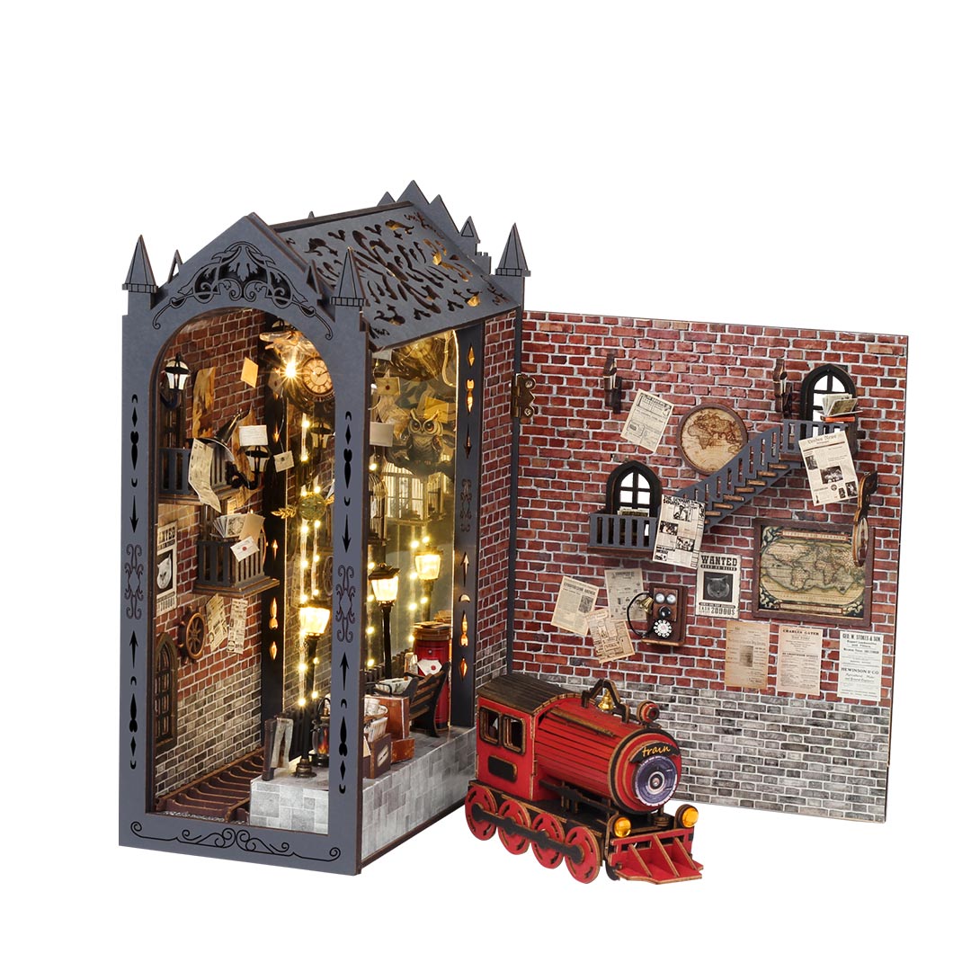Fantasy Train Platform DIY Book Nook Kit