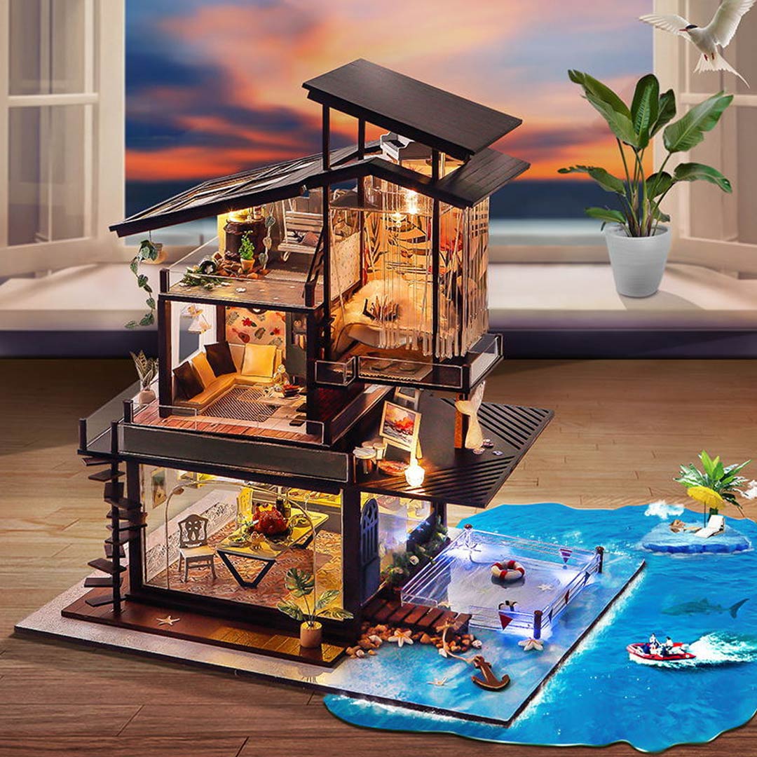 Valencia Coast Miniature DIY Dollhouse Kit