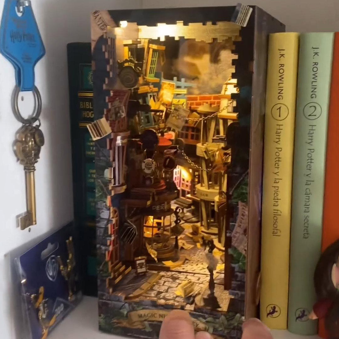 Magic Night Alley DIY Book Nook Shelf Insert