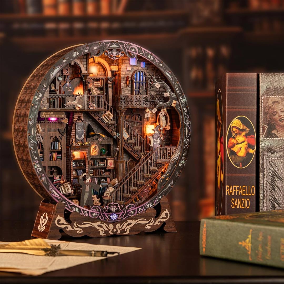 Magic Library DIY Miniature Dollhouse Kit – Fifijoy