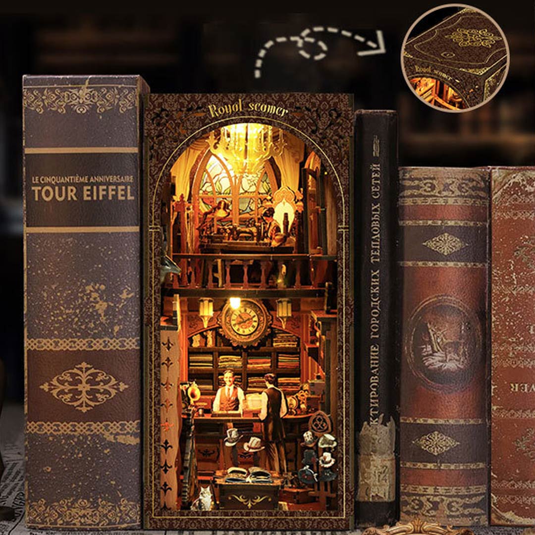 Royal Seamer DIY Wooden Book Nook Kit