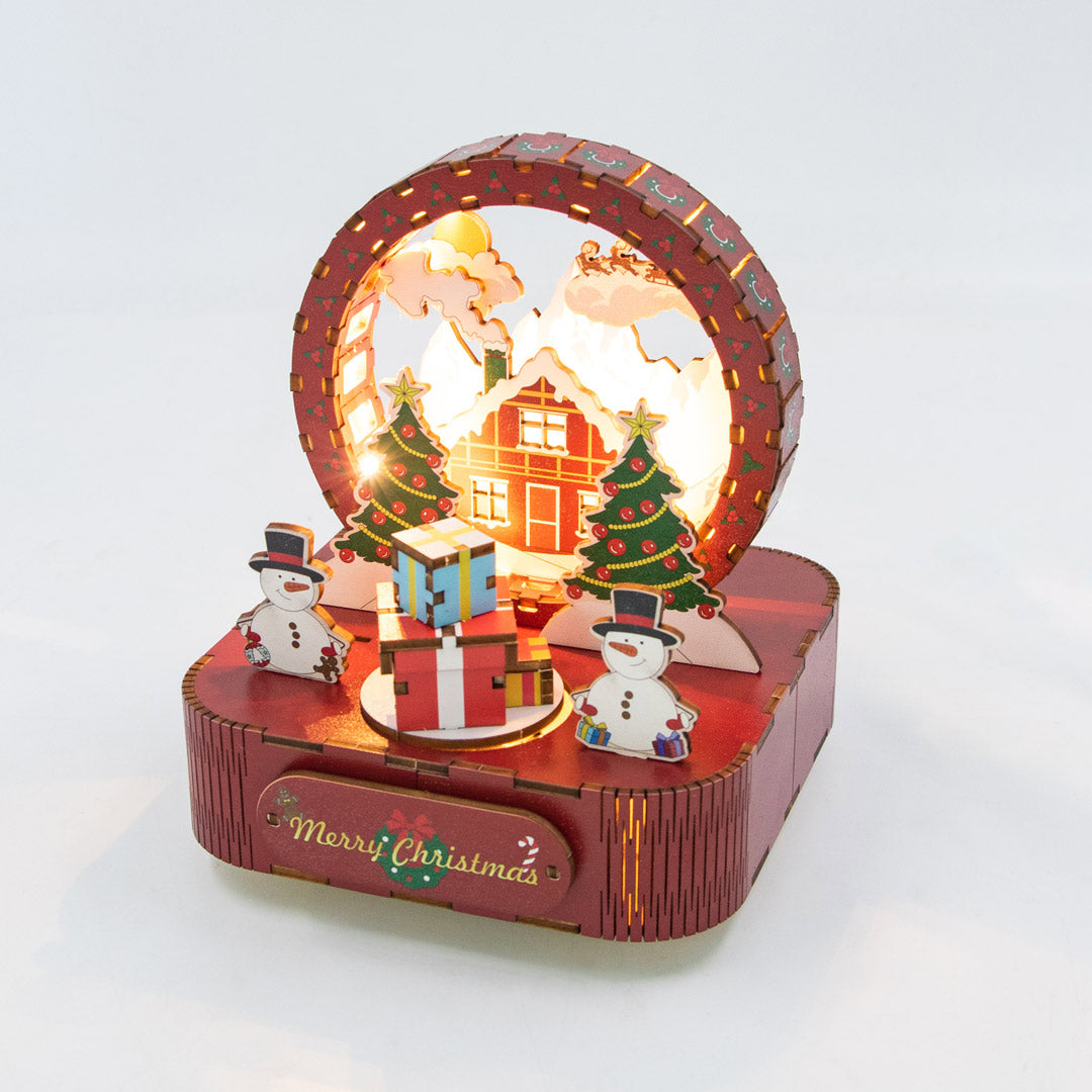 Christmas Night DIY Wooden Music Box