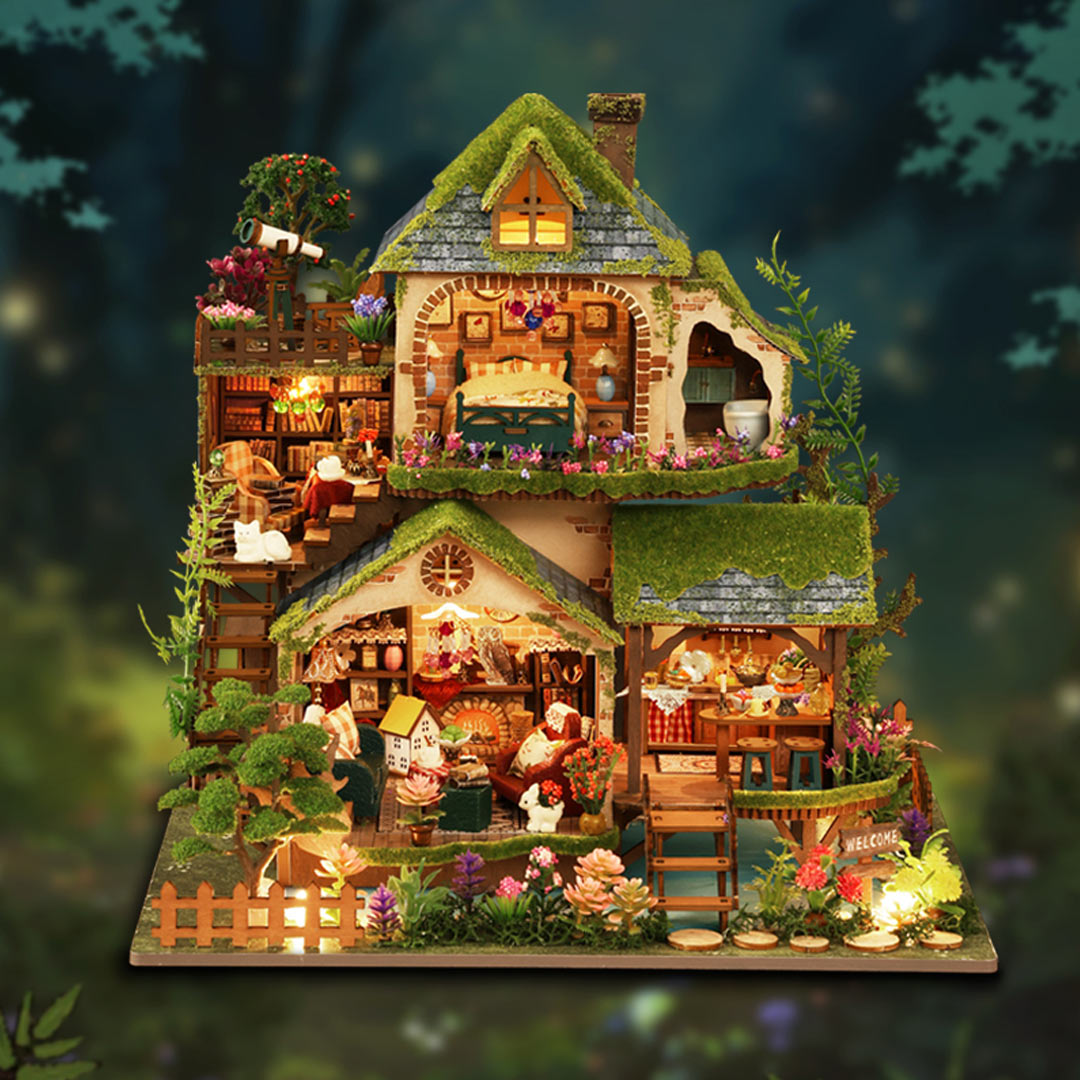 Forest Adventures DIY Miniature Dollhouse Kit Fifijoy Forest adventures diy miniature dollhouse kit fifijoy