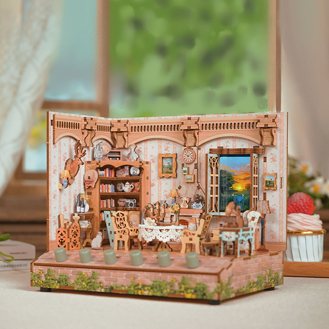 Pastoral Time DIY Miniature & 6 Sound Effects Scene House