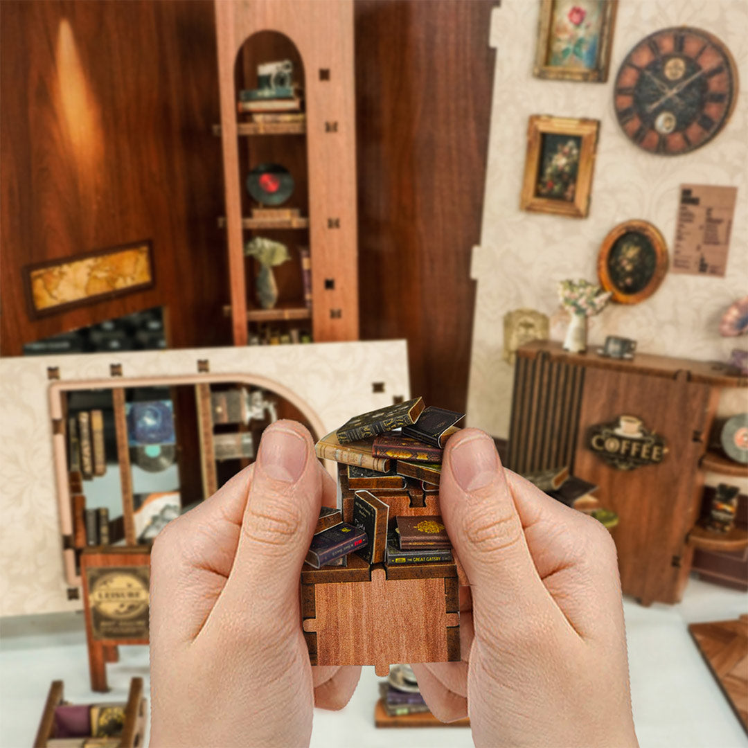 Moments In Time DIY Wooden Book Nook Kit
