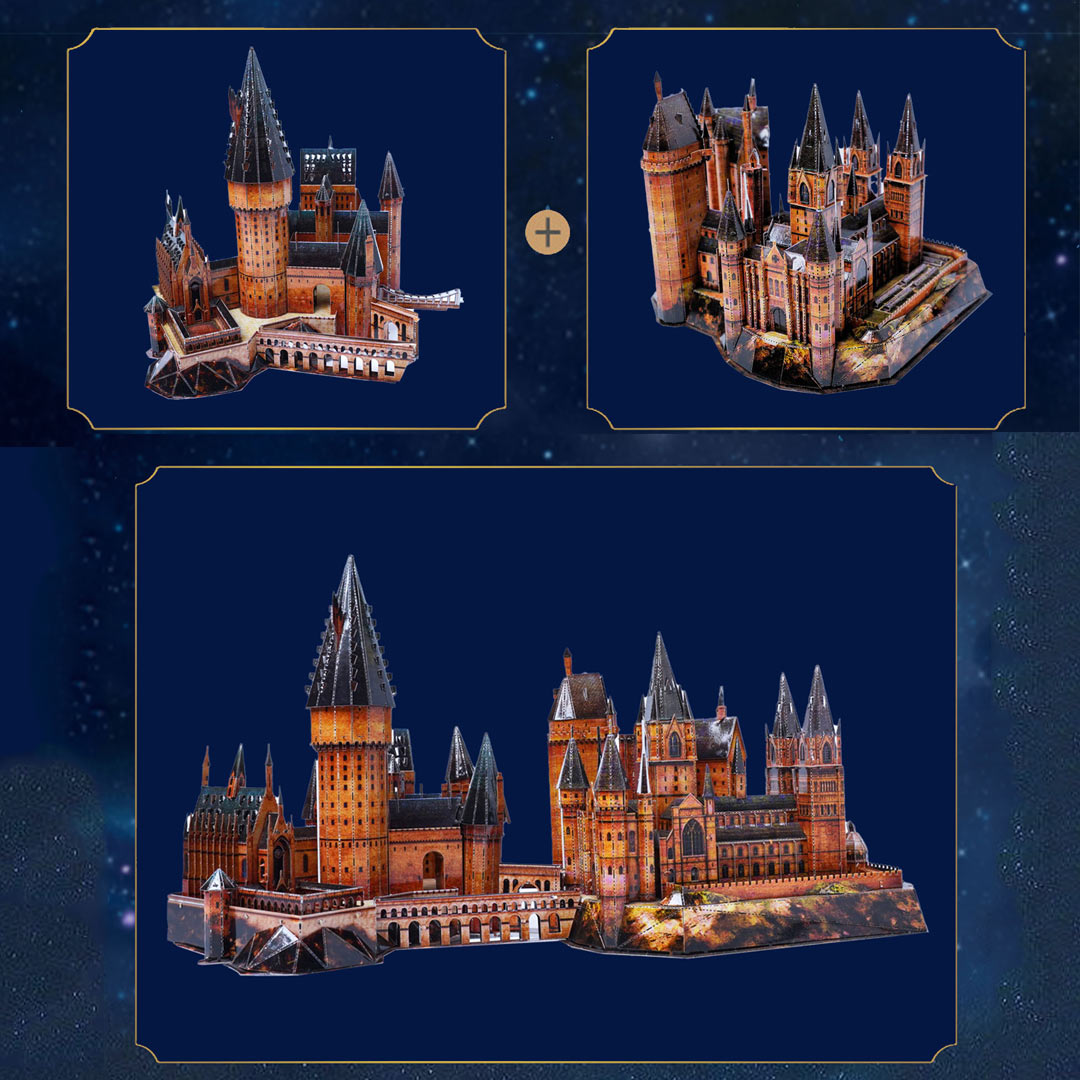 Magic Hogwarts Castle 3D Metal Model Kits