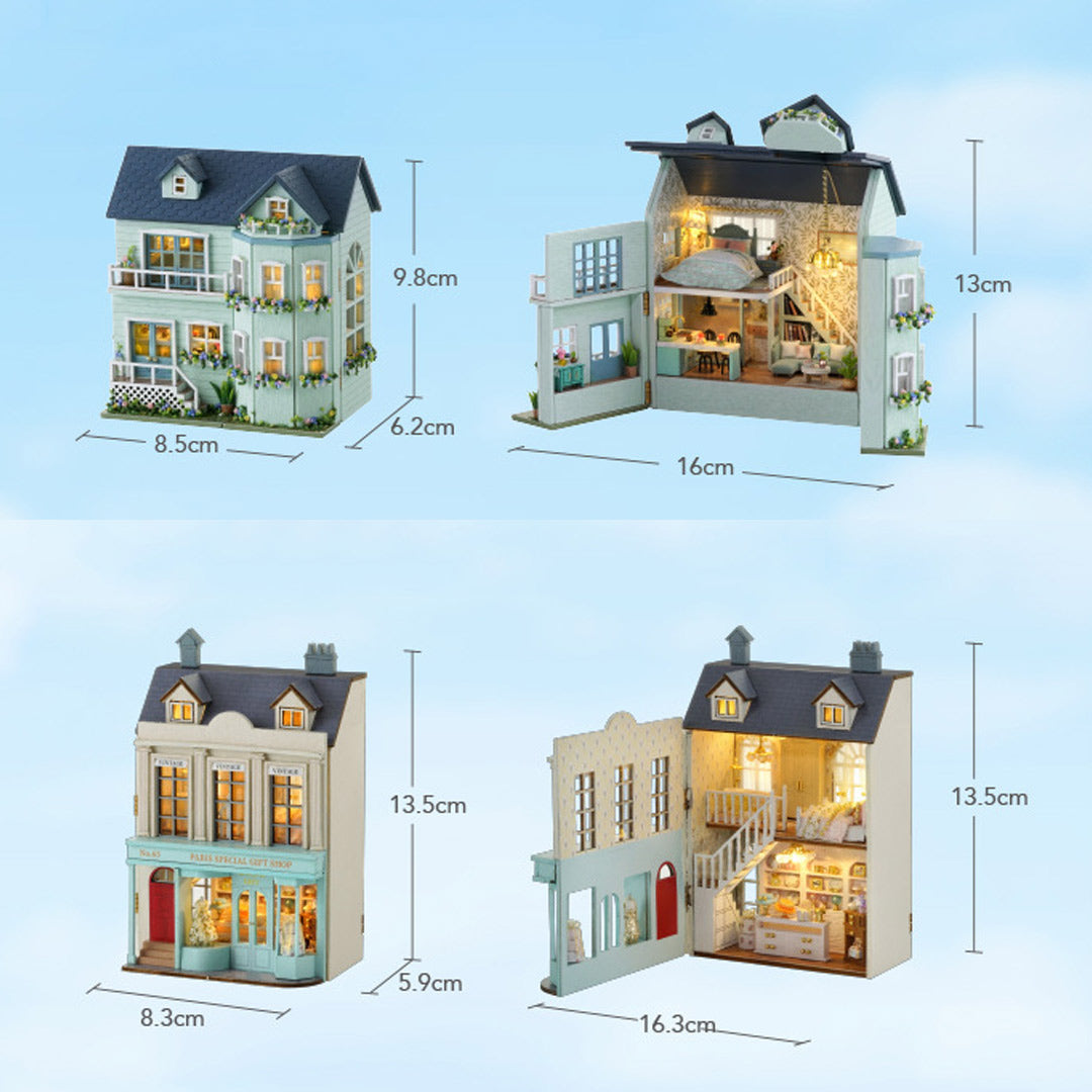 Candy Cake & Milk Tea Shop DIY Miniature House Kit