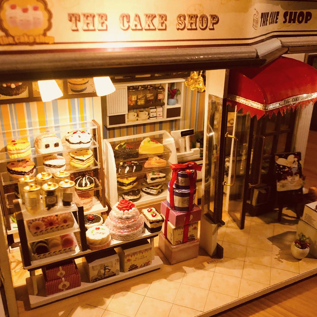 The Cake Shop DIY Wooden Dollhouse Kit