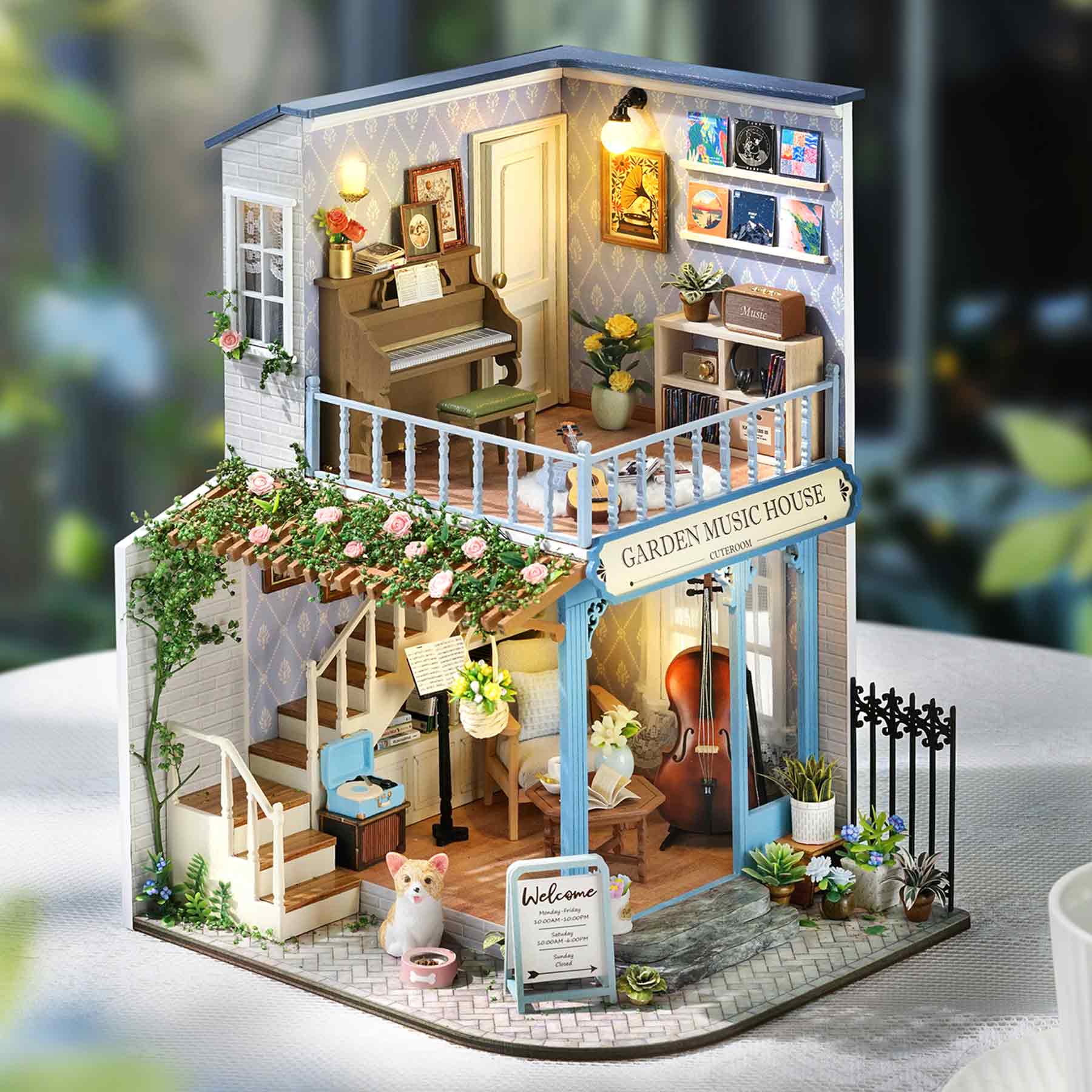 Coffee Shop DIY Miniature House Kit