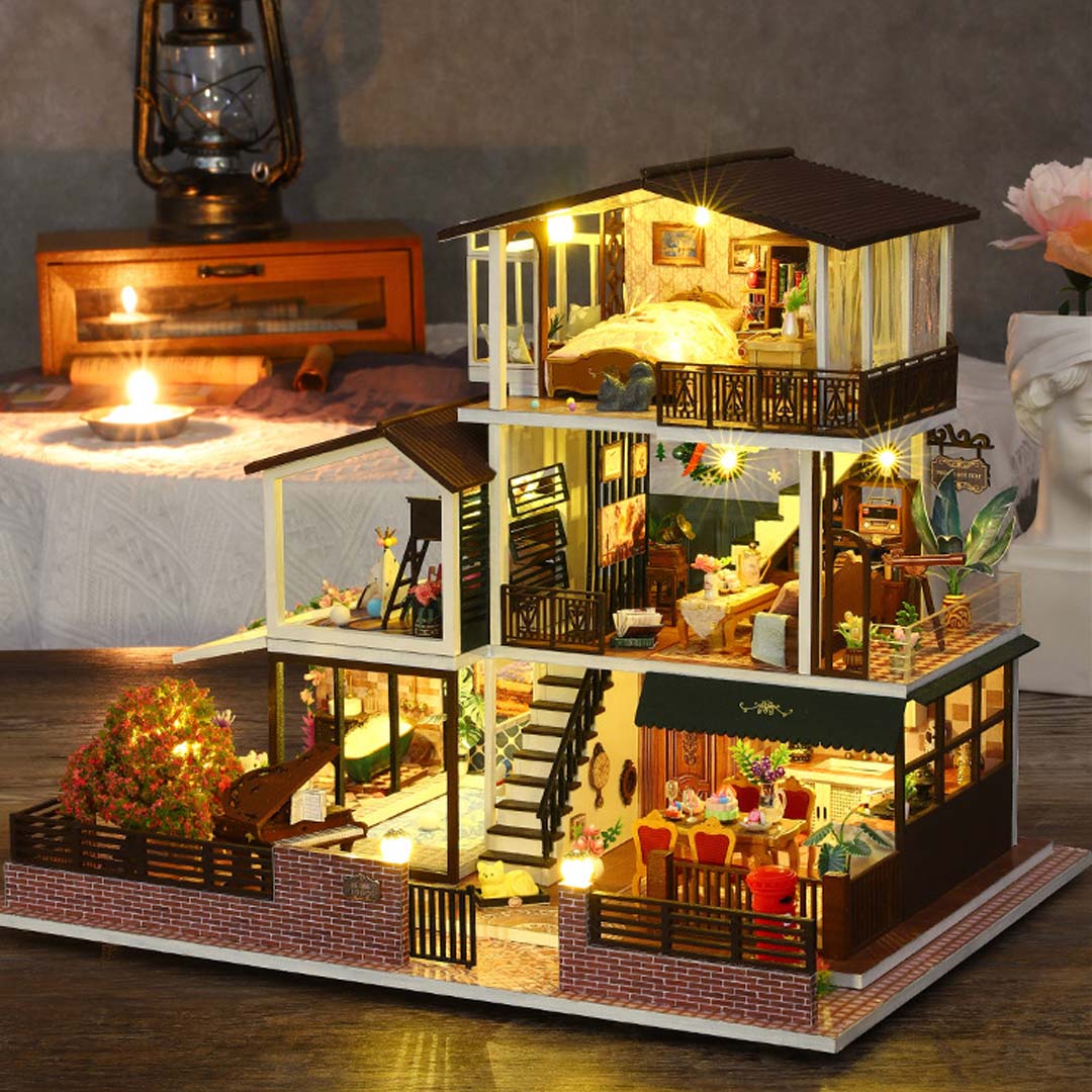 Romantic Villa DIY Miniature House Kit