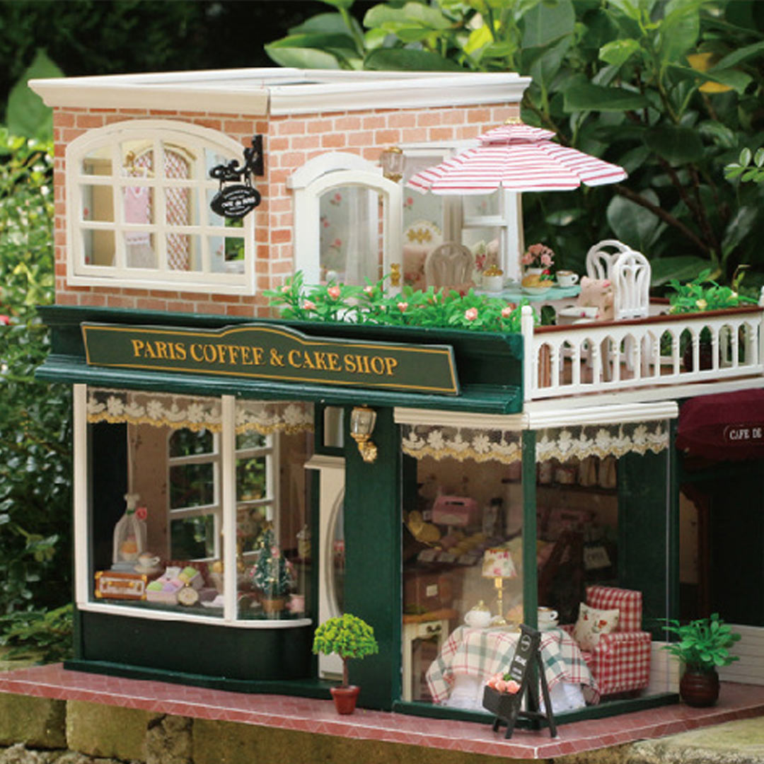 Paris Coffee & Cake Shop DIY Miniature Dollhouse