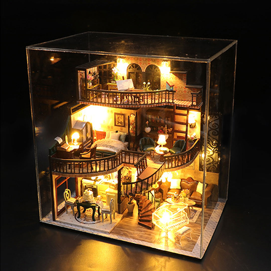 Dream Building Pavilion DIY Dollhouse Miniature Kit