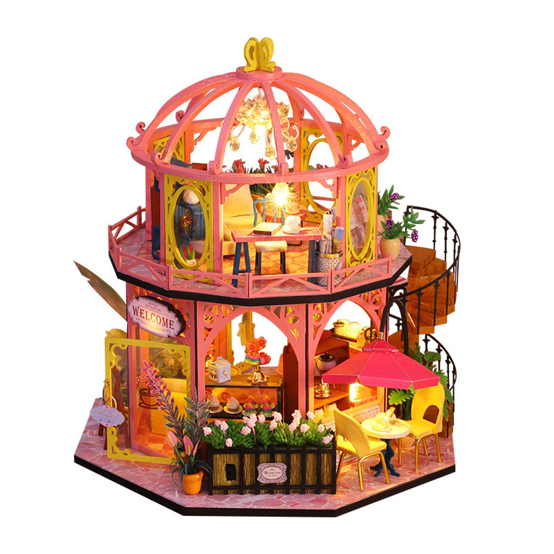 Flower & Coffee Tasting Room DIY Miniature Dollhouse