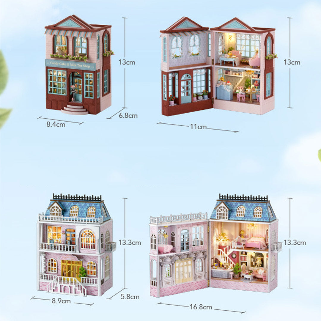 Candy Cake & Milk Tea Shop DIY Miniature House Kit
