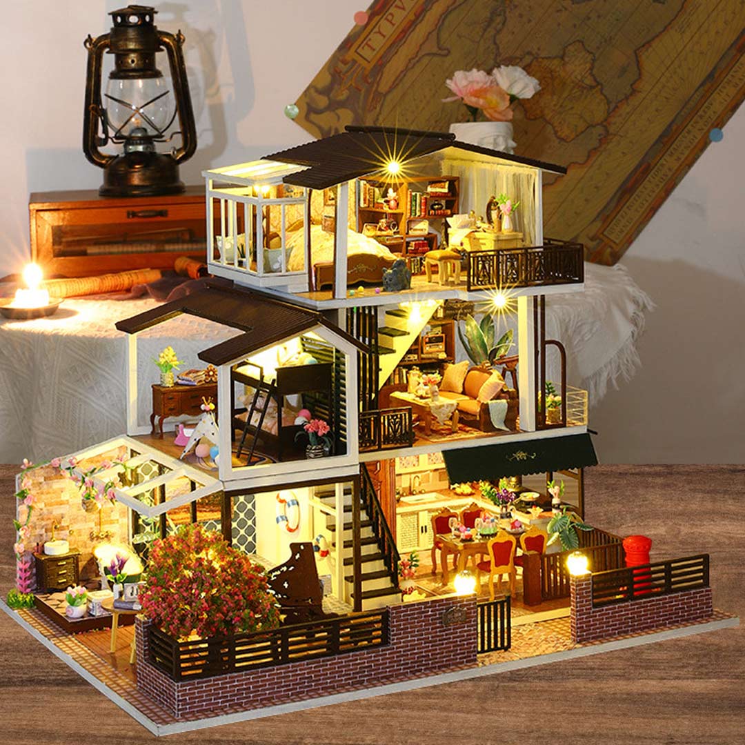 Romantic Villa DIY Miniature House Kit