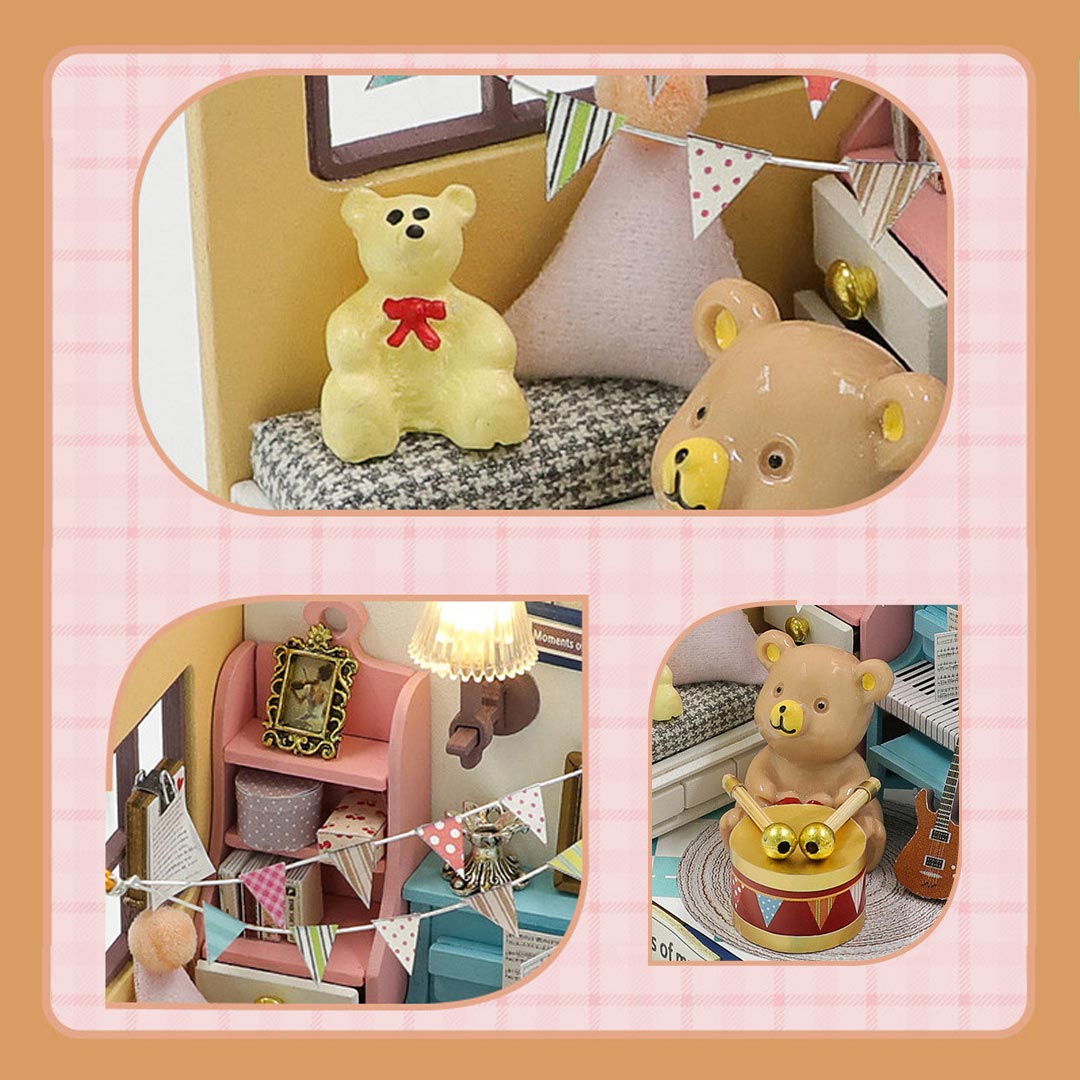 Mini House Wooden DIY Miniature House kit