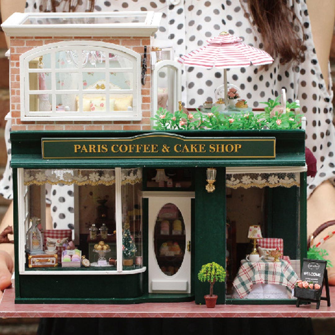 Paris Coffee & Cake Shop DIY Miniature Dollhouse