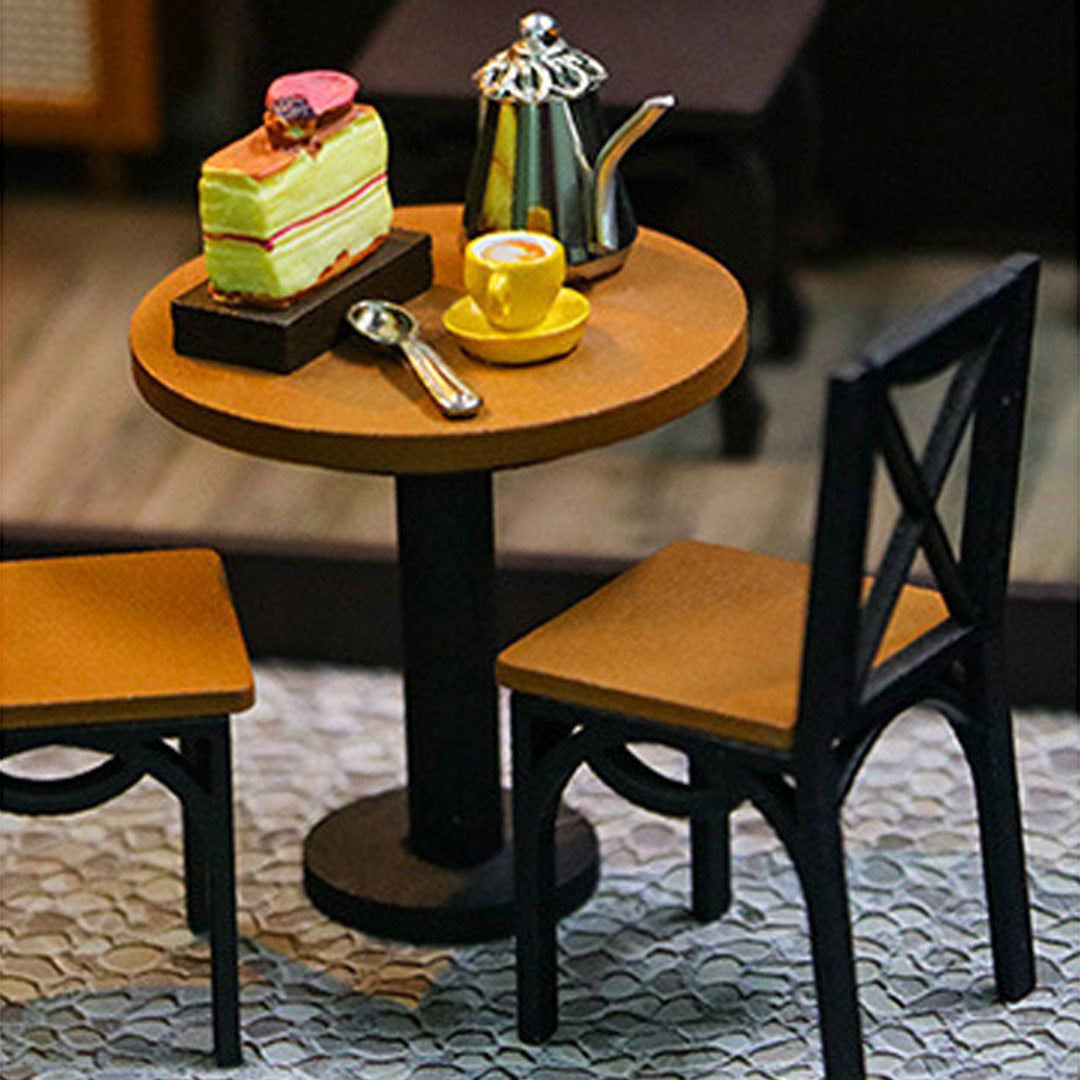 Coffee House DIY Miniature House Dollhouse Kit
