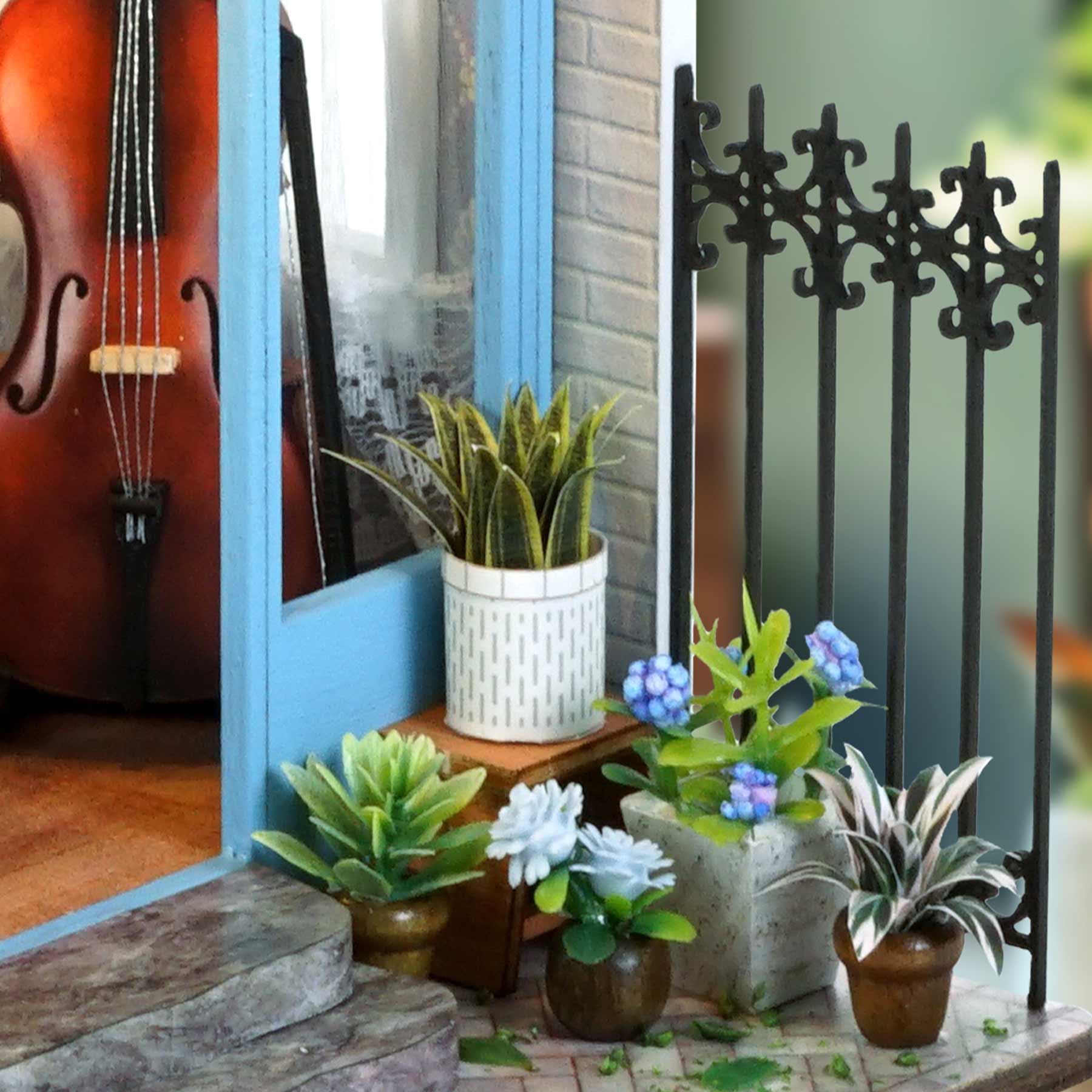 Coffee Shop DIY Miniature House Kit