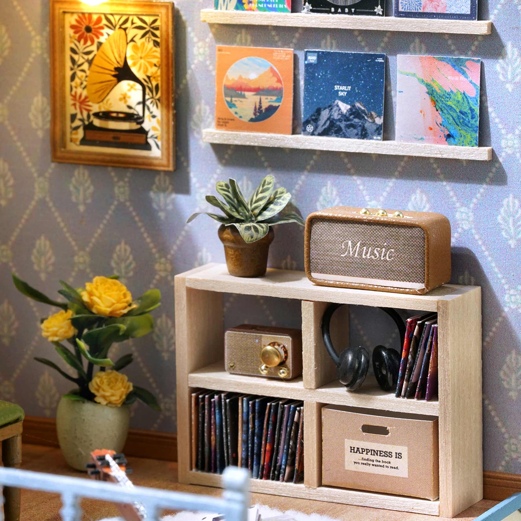Coffee Shop DIY Miniature House Kit