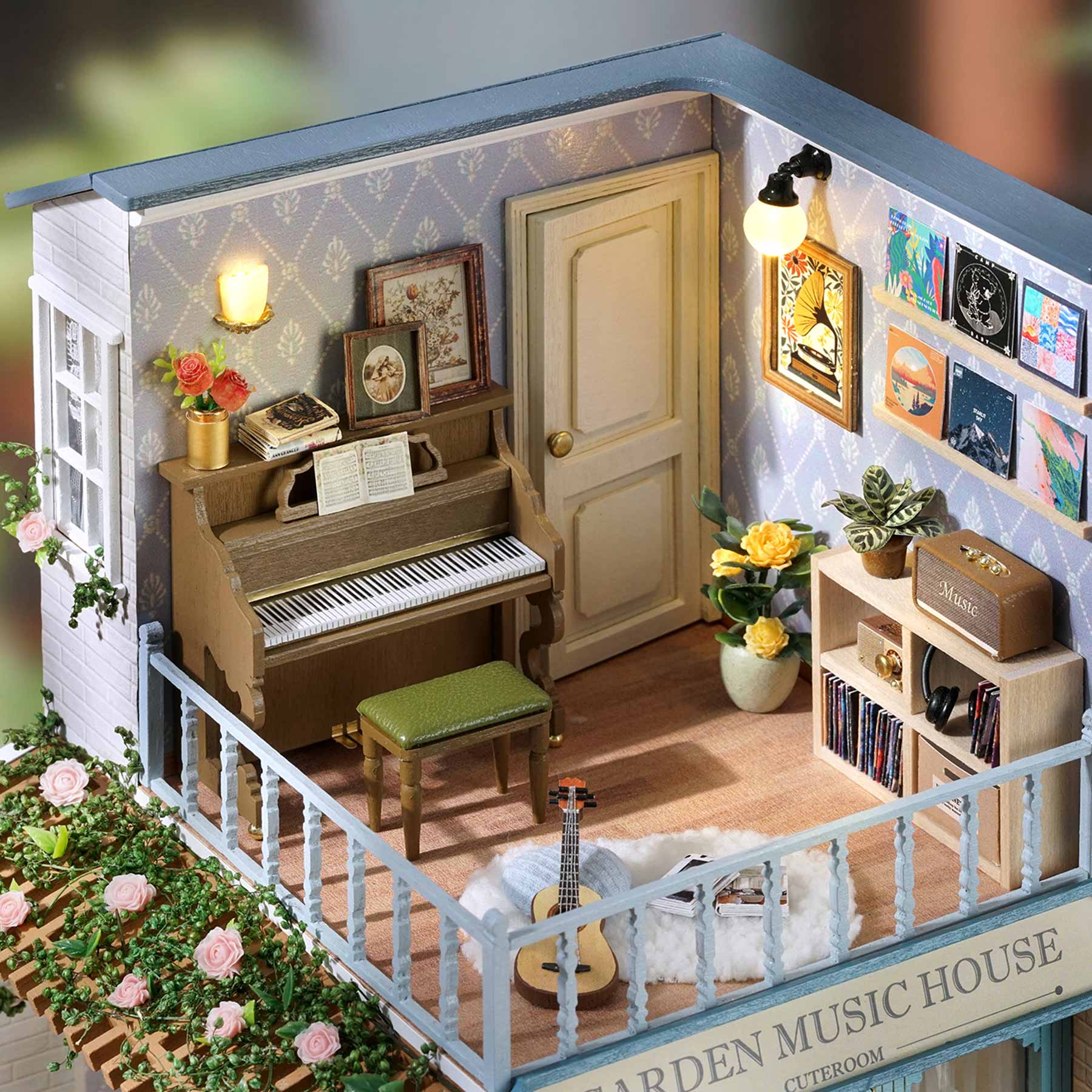 Coffee Shop DIY Miniature House Kit