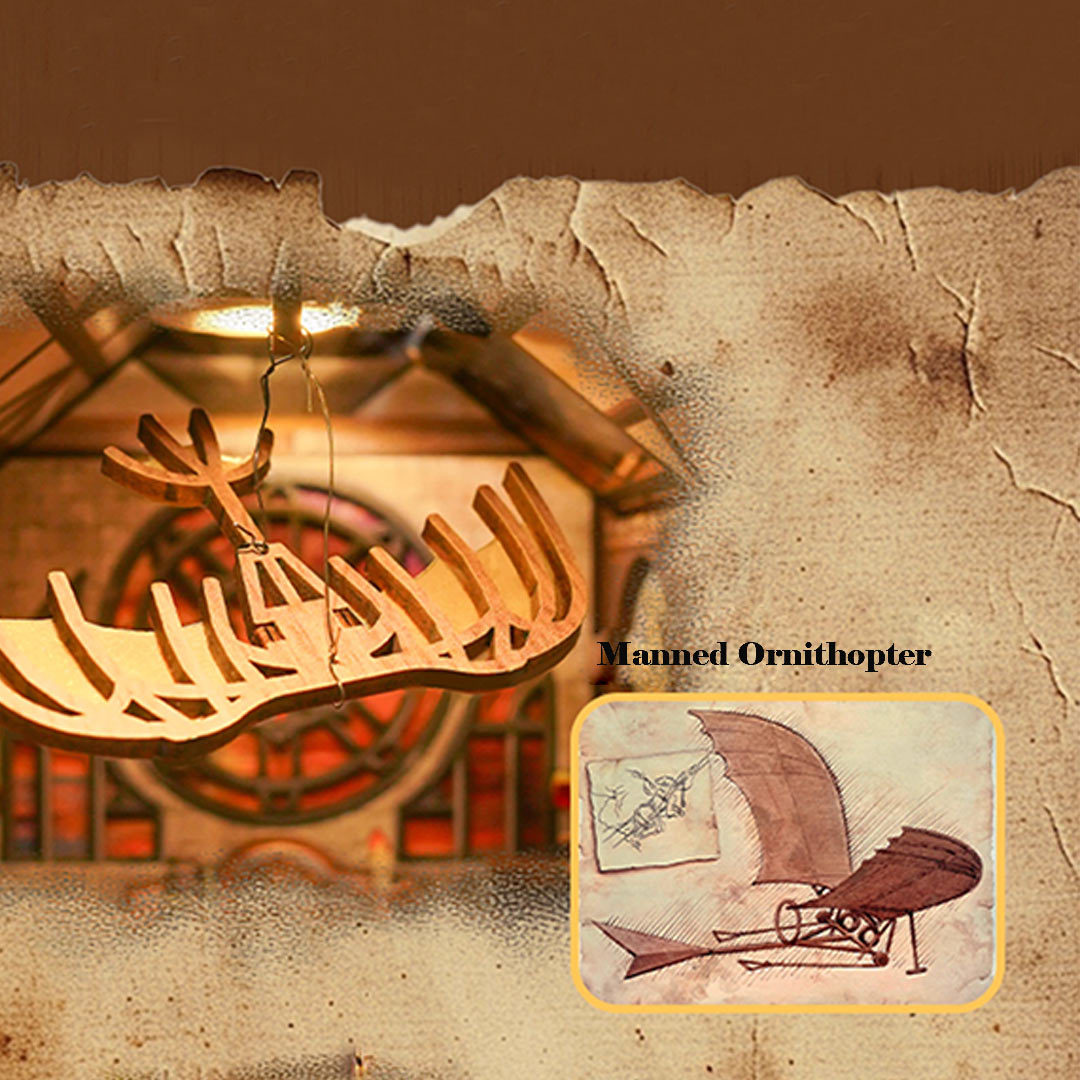 Leonardo da Vinci DIY Book Nook Kit