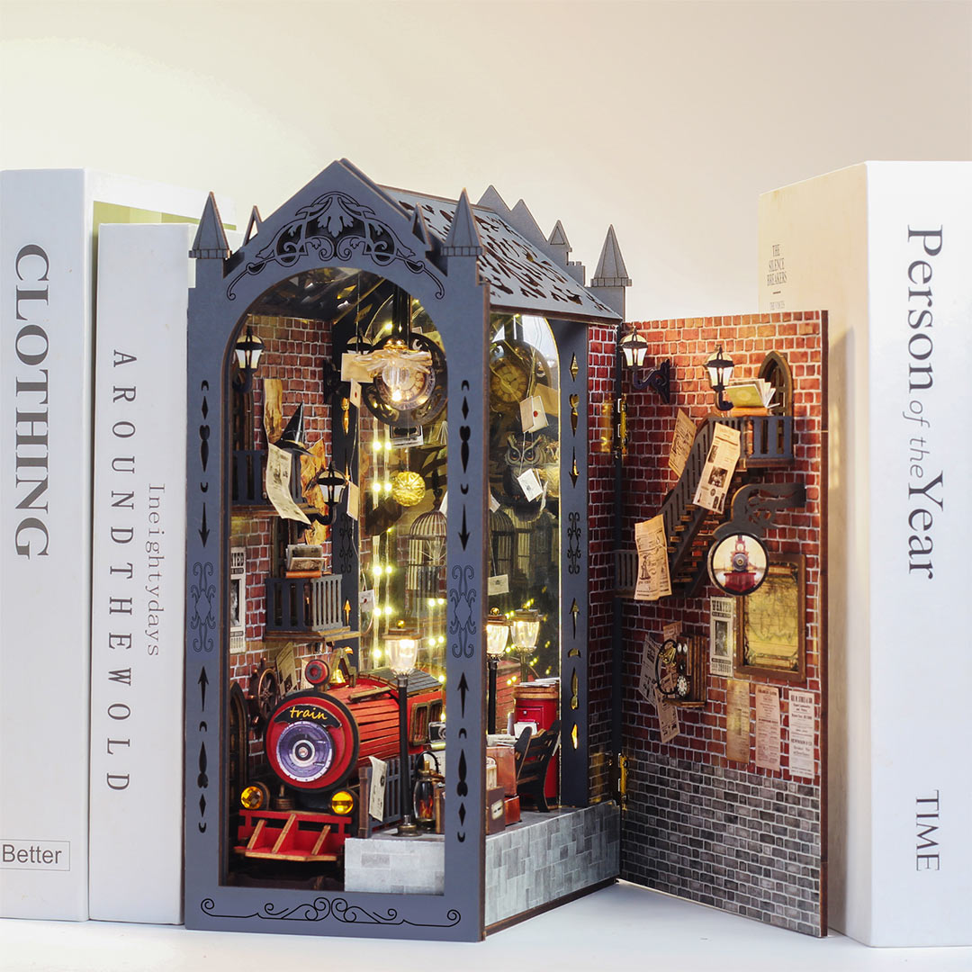 Fantasy Train Platform DIY Book Nook Kit