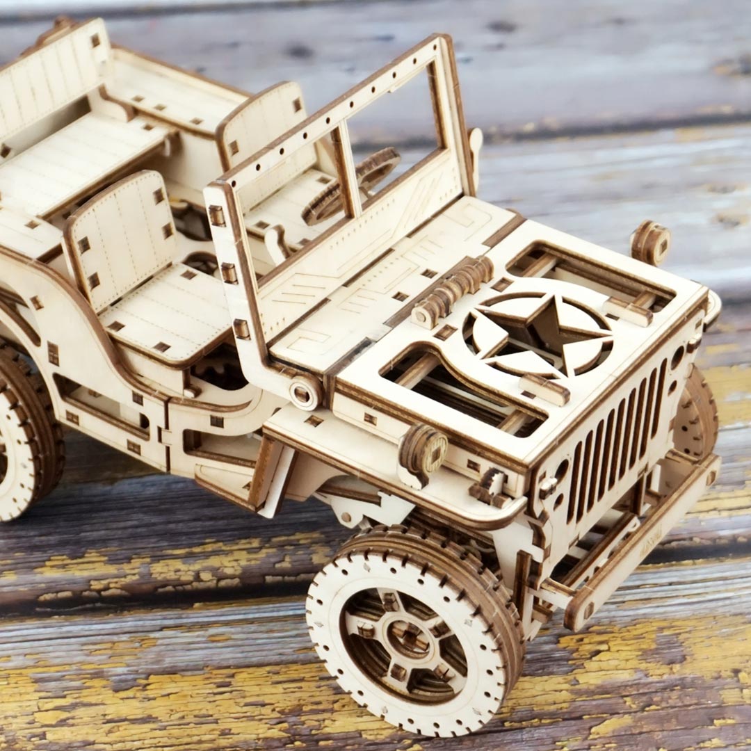 Jeep Model Car Wooden 3D Puzzles