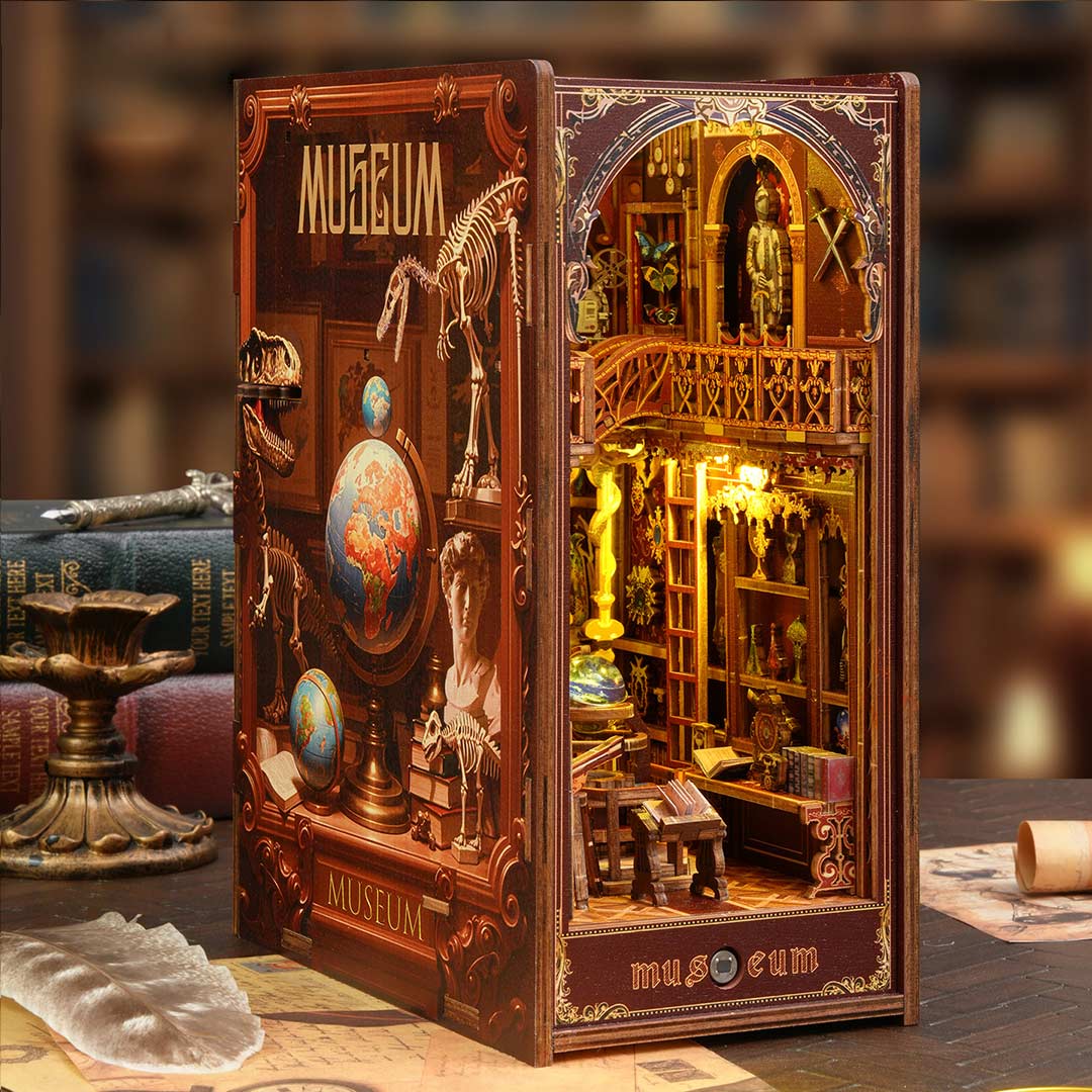 Century Museum DIY Wooden Book Nook Shelf Insert