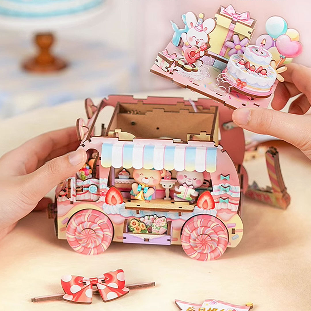 Happy Birthday DIY Wooden Music Box