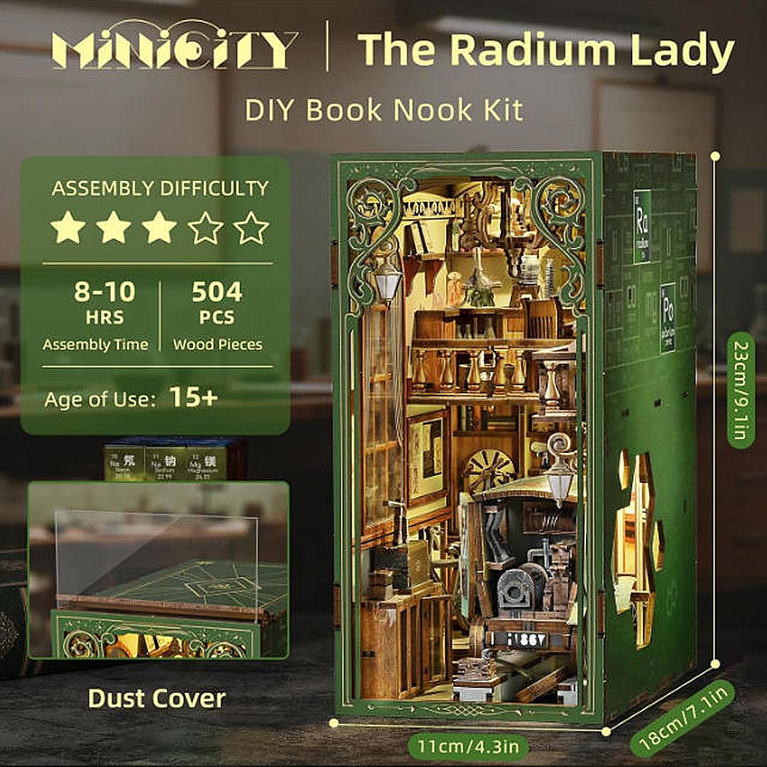 The Radium Lady DIY Wooden Book Nook Shelf Insert