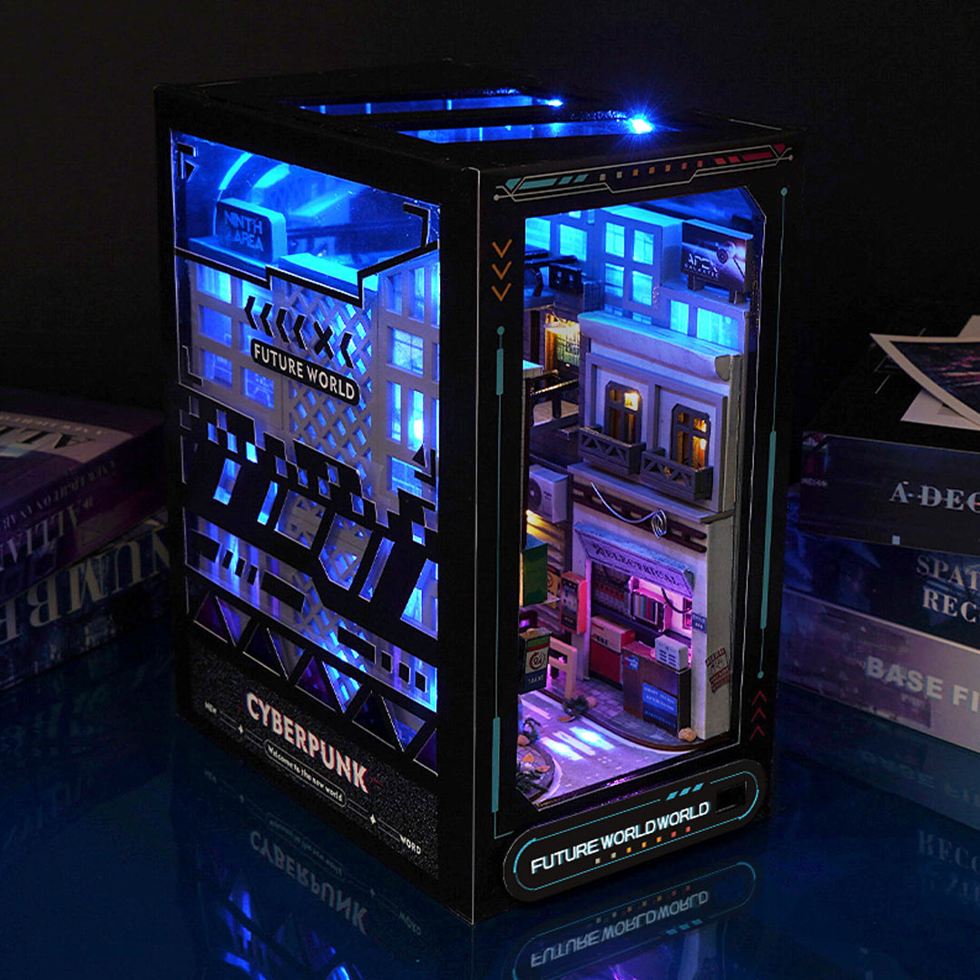 Cyberpunk World DIY Book Nook Kit