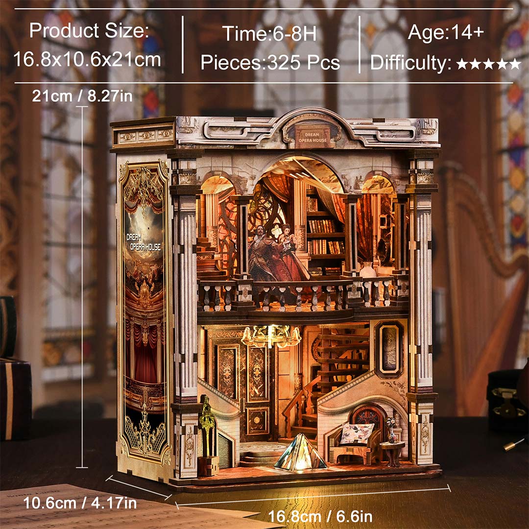 Dream Opera House DIY Wooden Book Nook Kit – Fifijoy