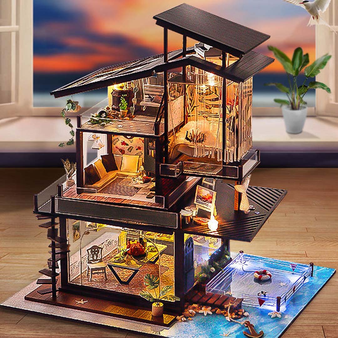 Valencia Coast Miniature DIY Dollhouse Kit
