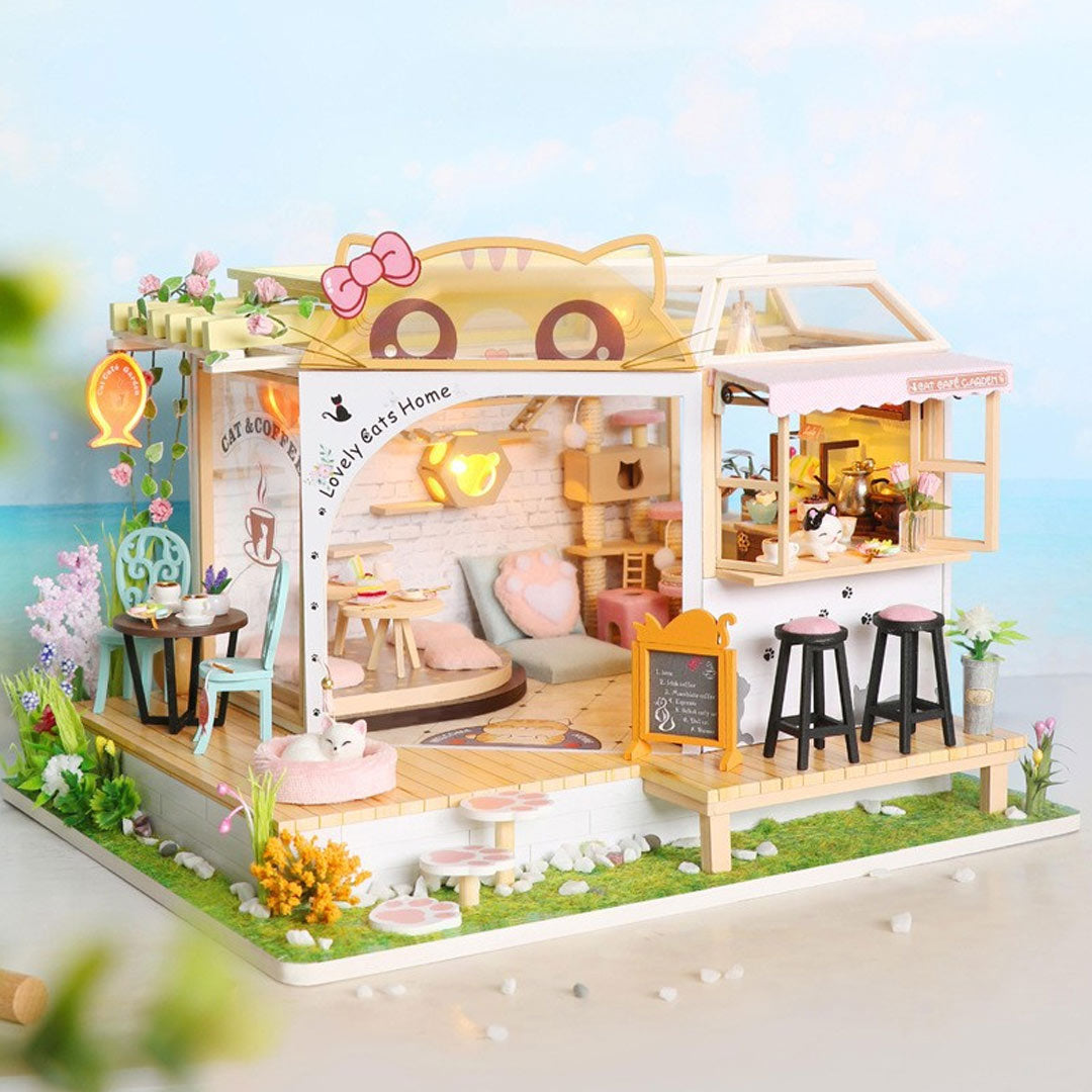 Lovely Cats Home DIY Miniature Dollhouse