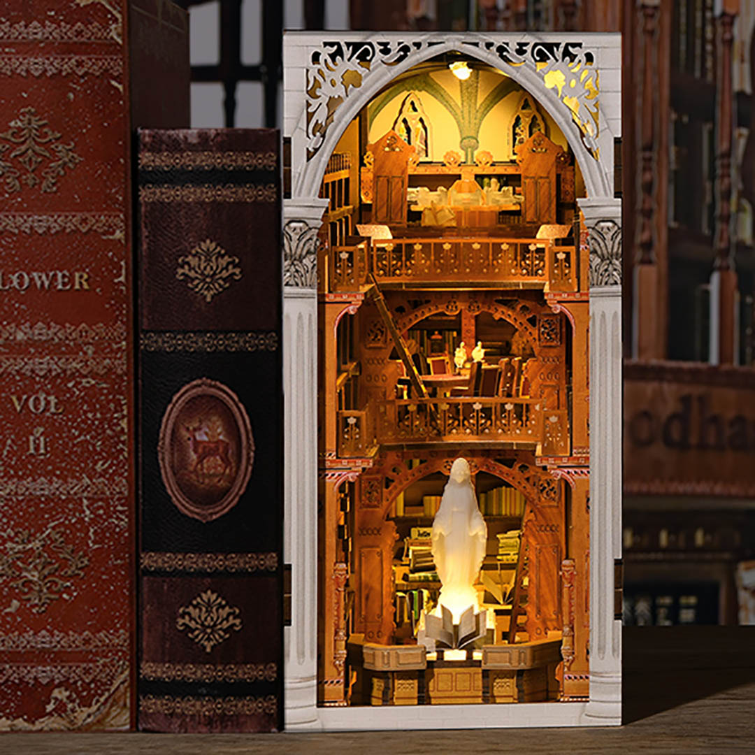 Public Library DIY Wooden Book Nook Kit