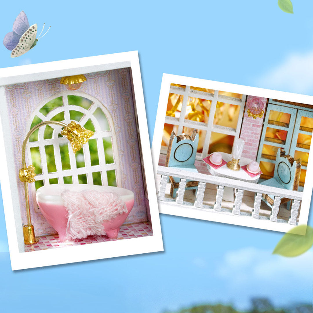 Candy Cake & Milk Tea Shop DIY Miniature House Kit