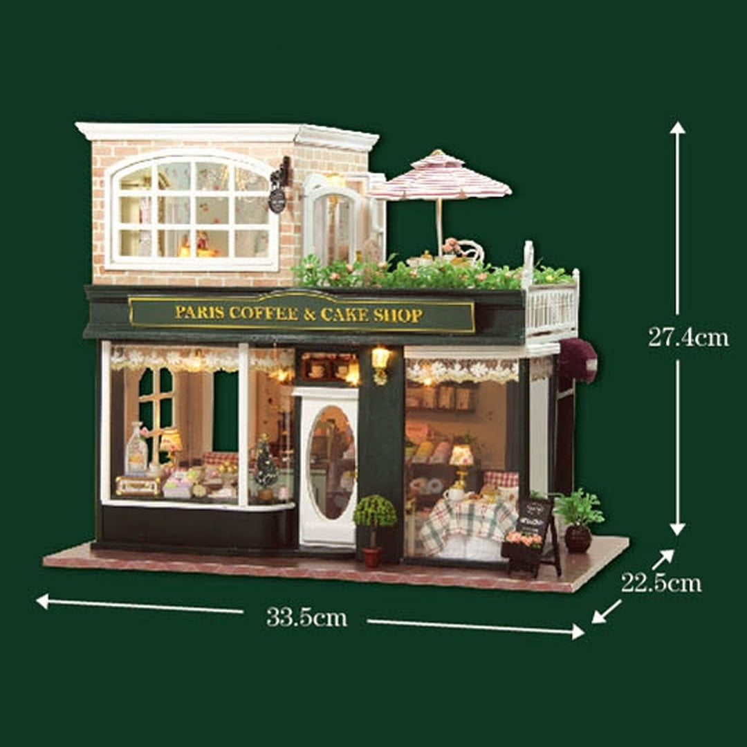 Paris Coffee & Cake Shop DIY Miniature Dollhouse