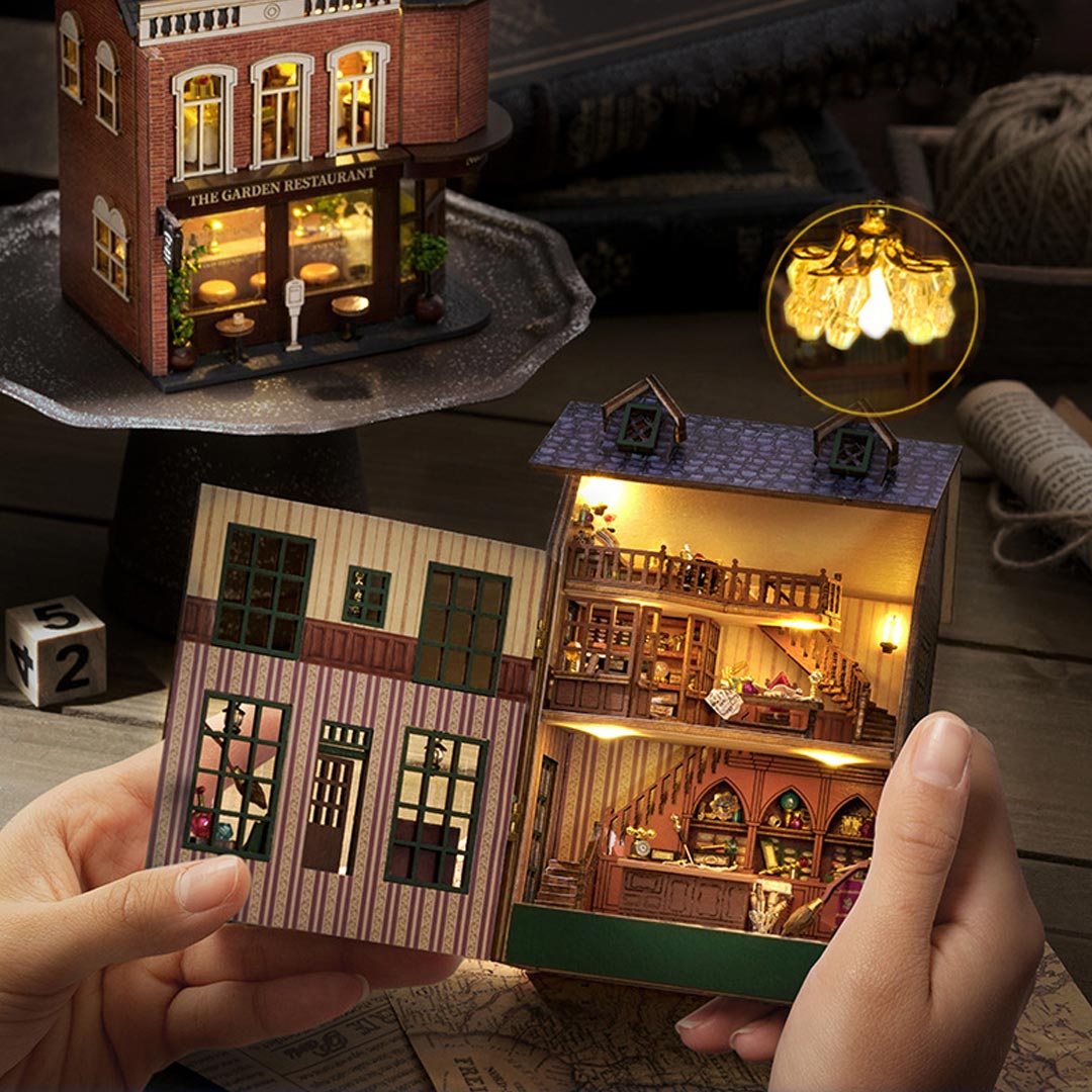 Corner Restaurant DIY Miniature House Kit