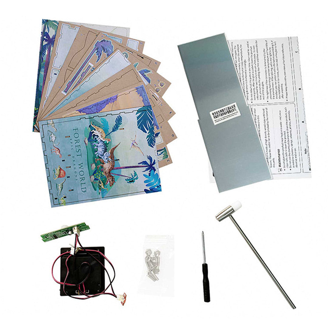 Educatief pakket DIY Dollhouse Book Nook Kit, Forest Dinosaur Dollhouse Educatief pakket DIY Dollhouse Book Nook Kit, Forest Dinosaur Dollhouse