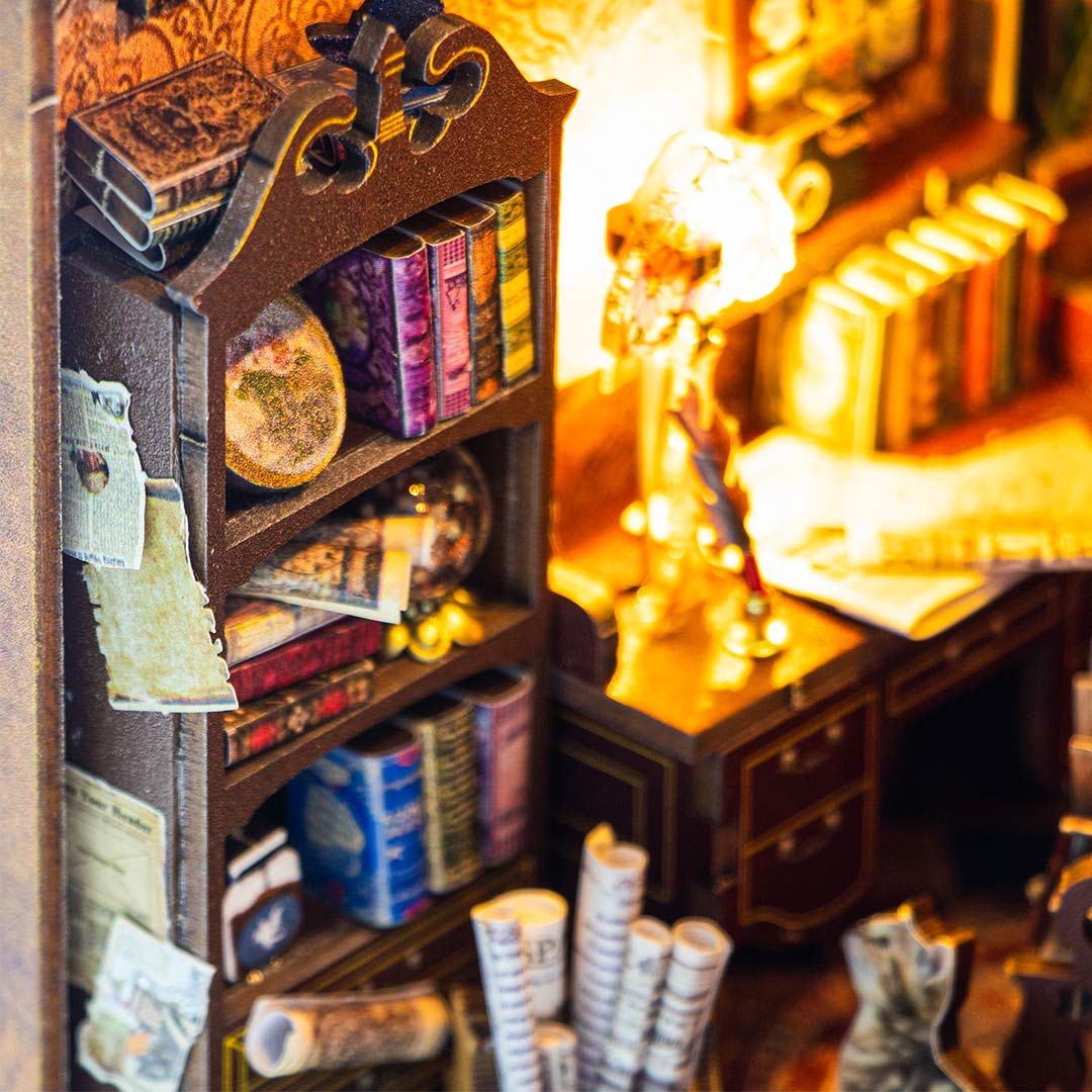 Magical Library DIY Wooden Book Nook Shelf Insert – Fifijoy