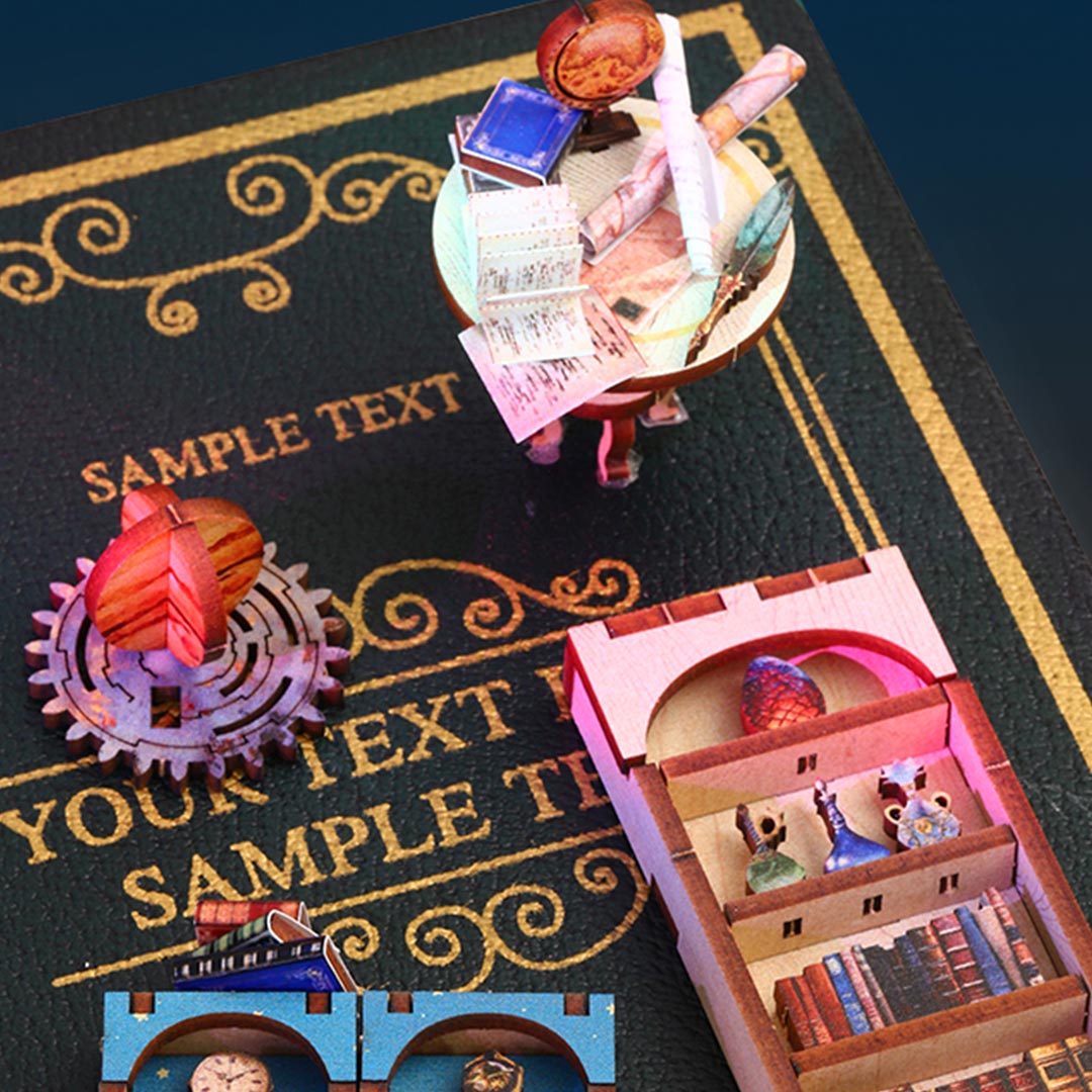 Interstellar Exploration DIY Book Nook Shelf Insert