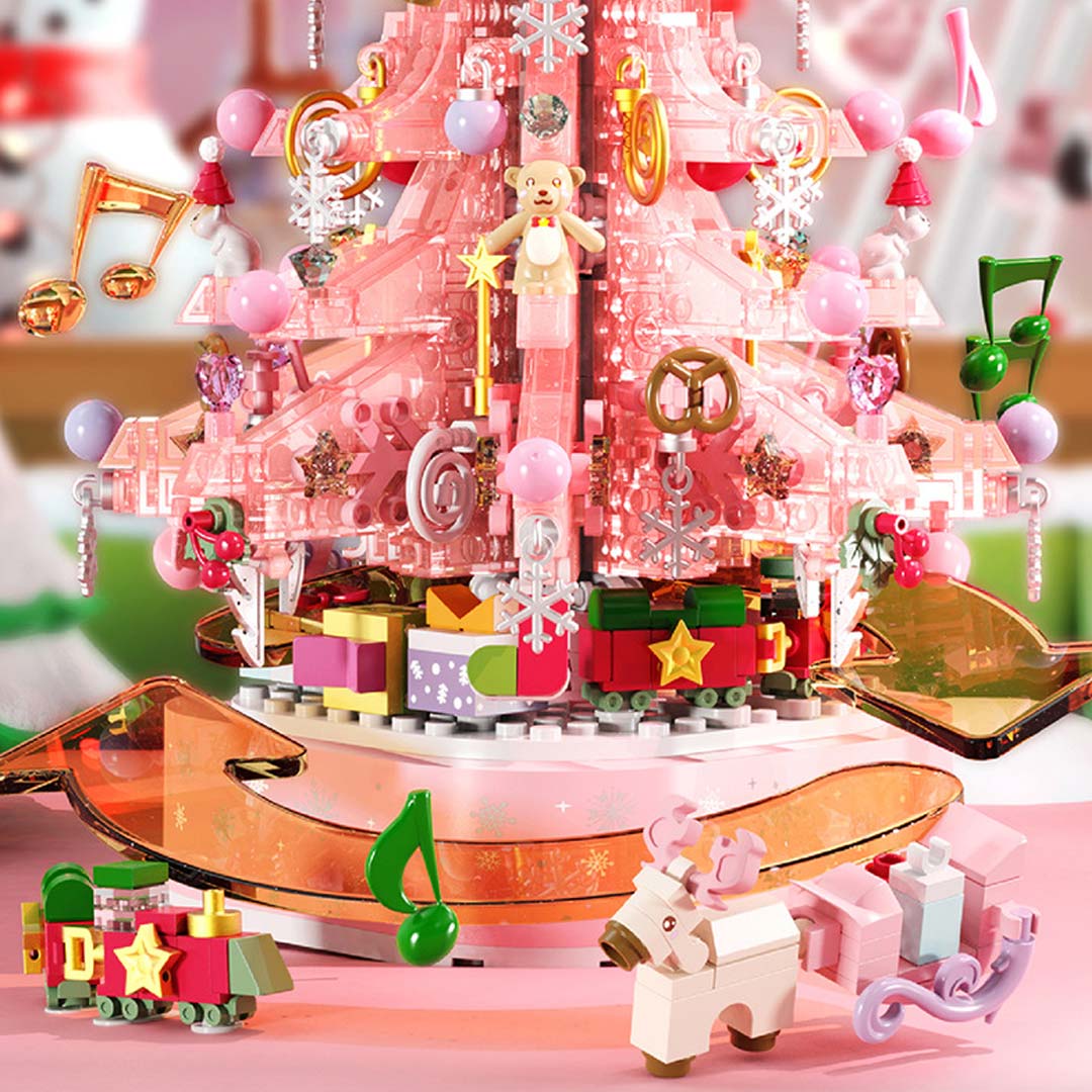 Christmas Tree Music Box Building Block Kit