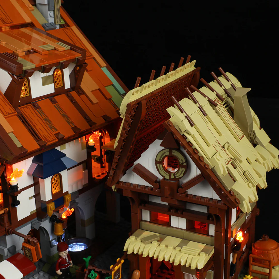 Medieval Market DIY Assembled Building Blocks Kits