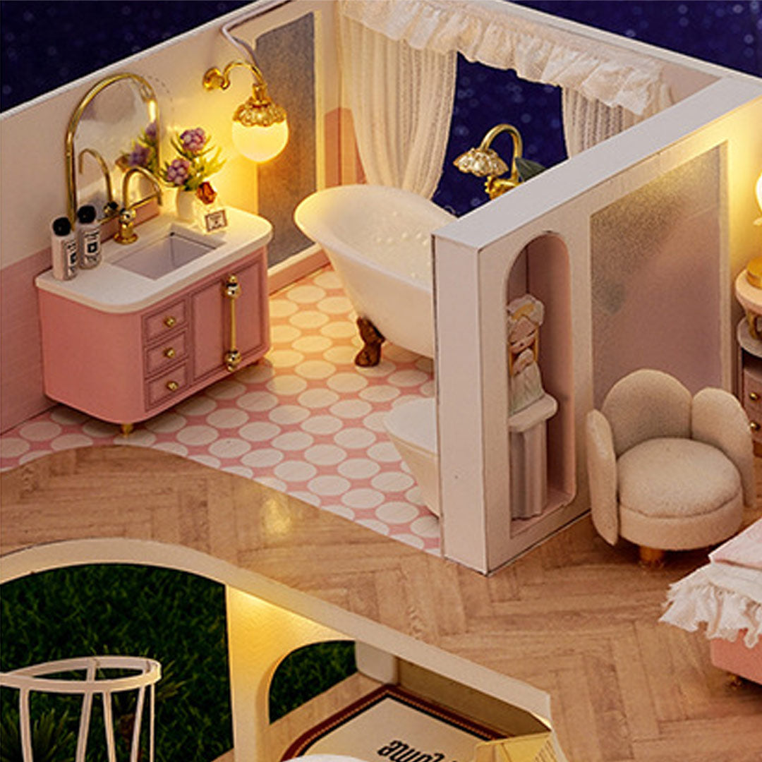 Spiral Staircase Loft DIY Miniature House Kit