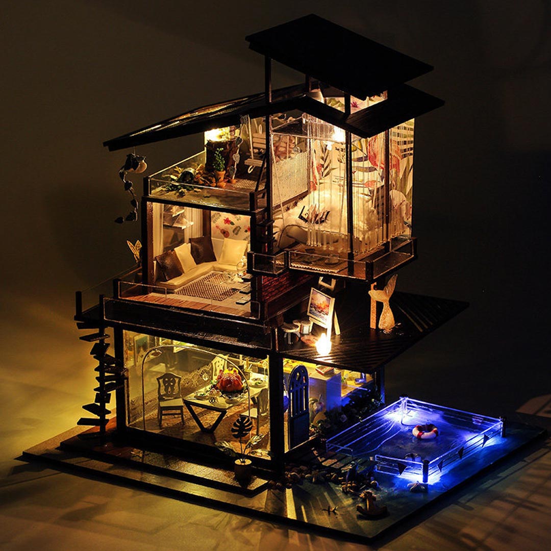 Valencia Coast Miniature DIY Dollhouse Kit